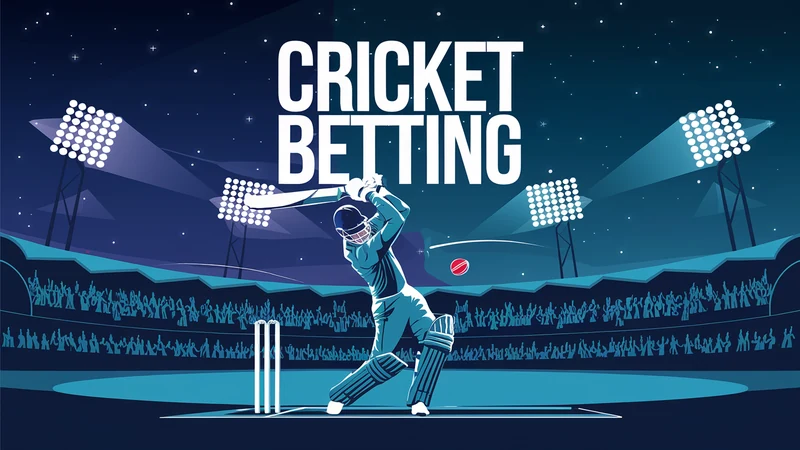 Cricket batsman in full drive with ball in flight under stadium floodlights, CRICKET BETTING