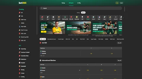 Bet365 homepage