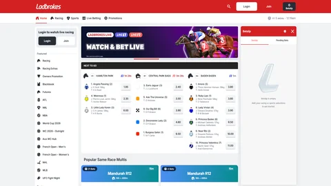 Ladbrokes homepage
