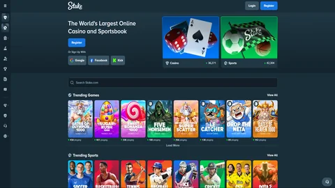 Stake Casino homepage
